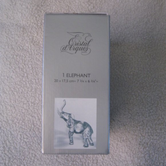 Cristal d'Arques Crystal Elephant - Picture 2 of 5